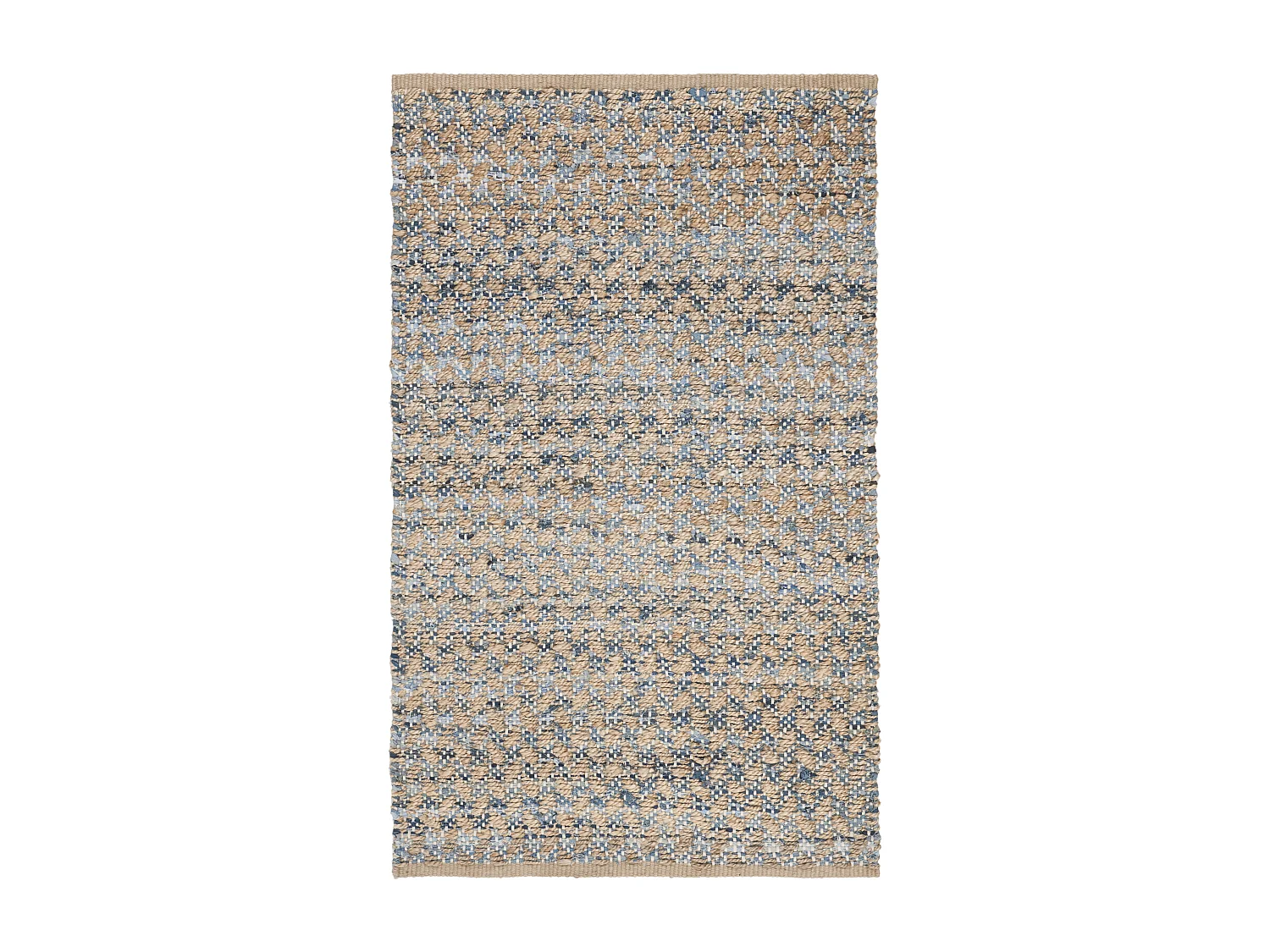 Tapis Bleu/Naturel 91 X 152 cm - Layana