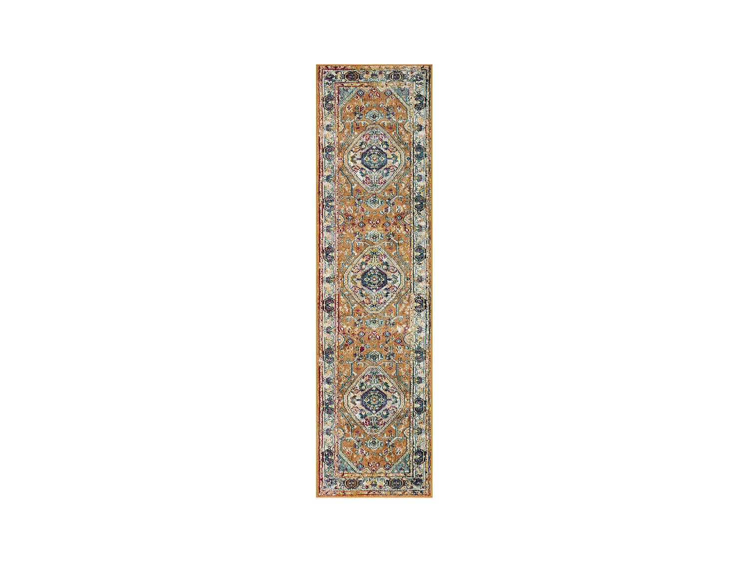 Tapis Orange/Multicolore 69 X 244 cm - Cerise