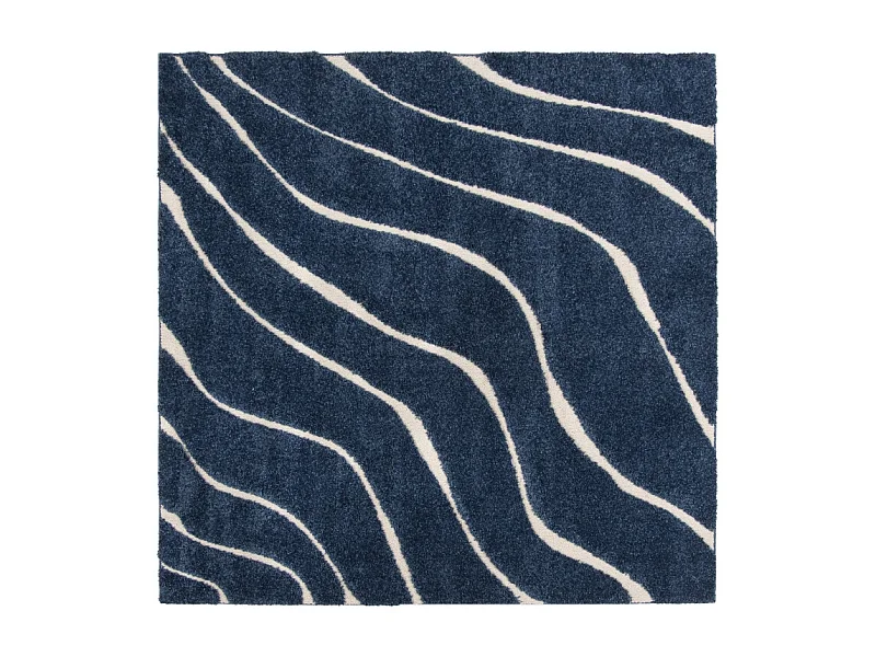Tapis Bleu foncé/Crème 122 X 122 cm - Raton