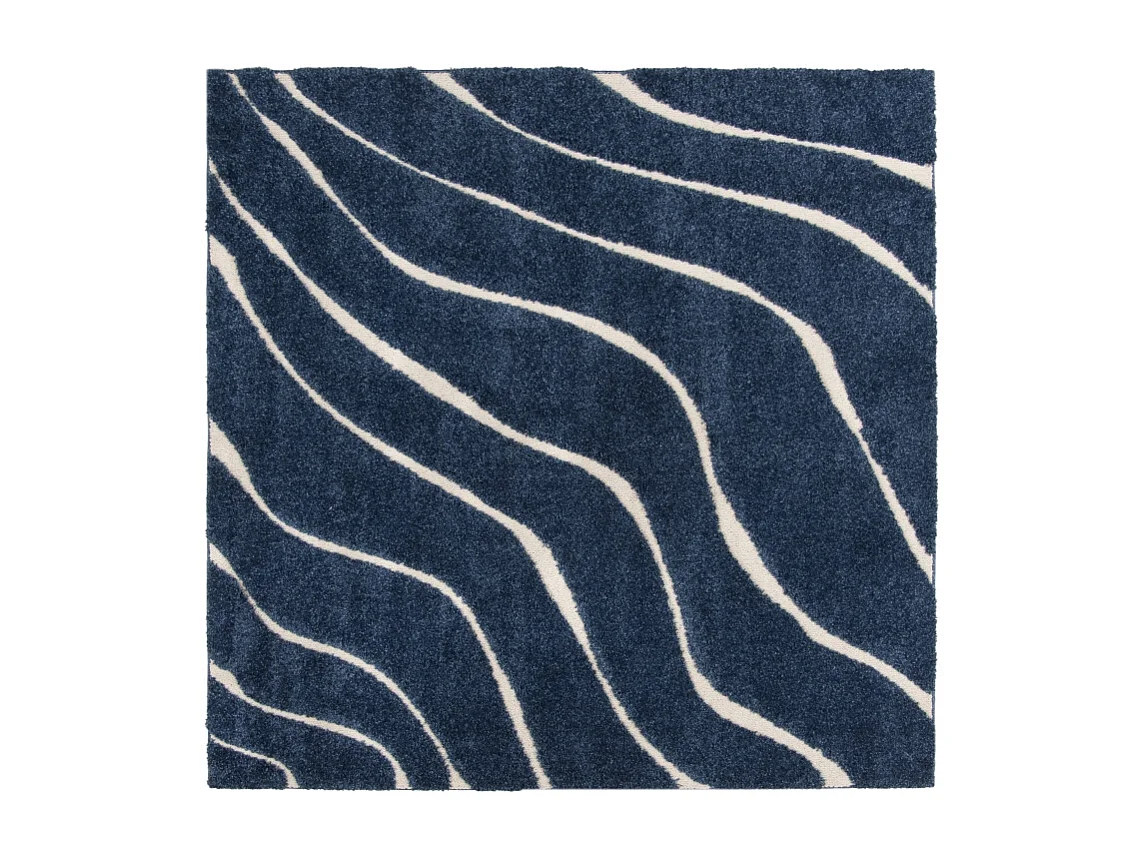 Tapis Bleu foncé/Crème 122 X 122 cm - Raton