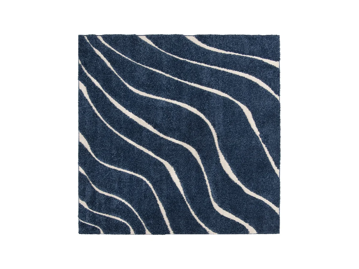 Tapis Bleu foncé/Crème 122 X 122 cm - Raton