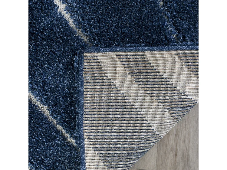 Tapis Bleu foncé/Crème 122 X 122 cm - Raton