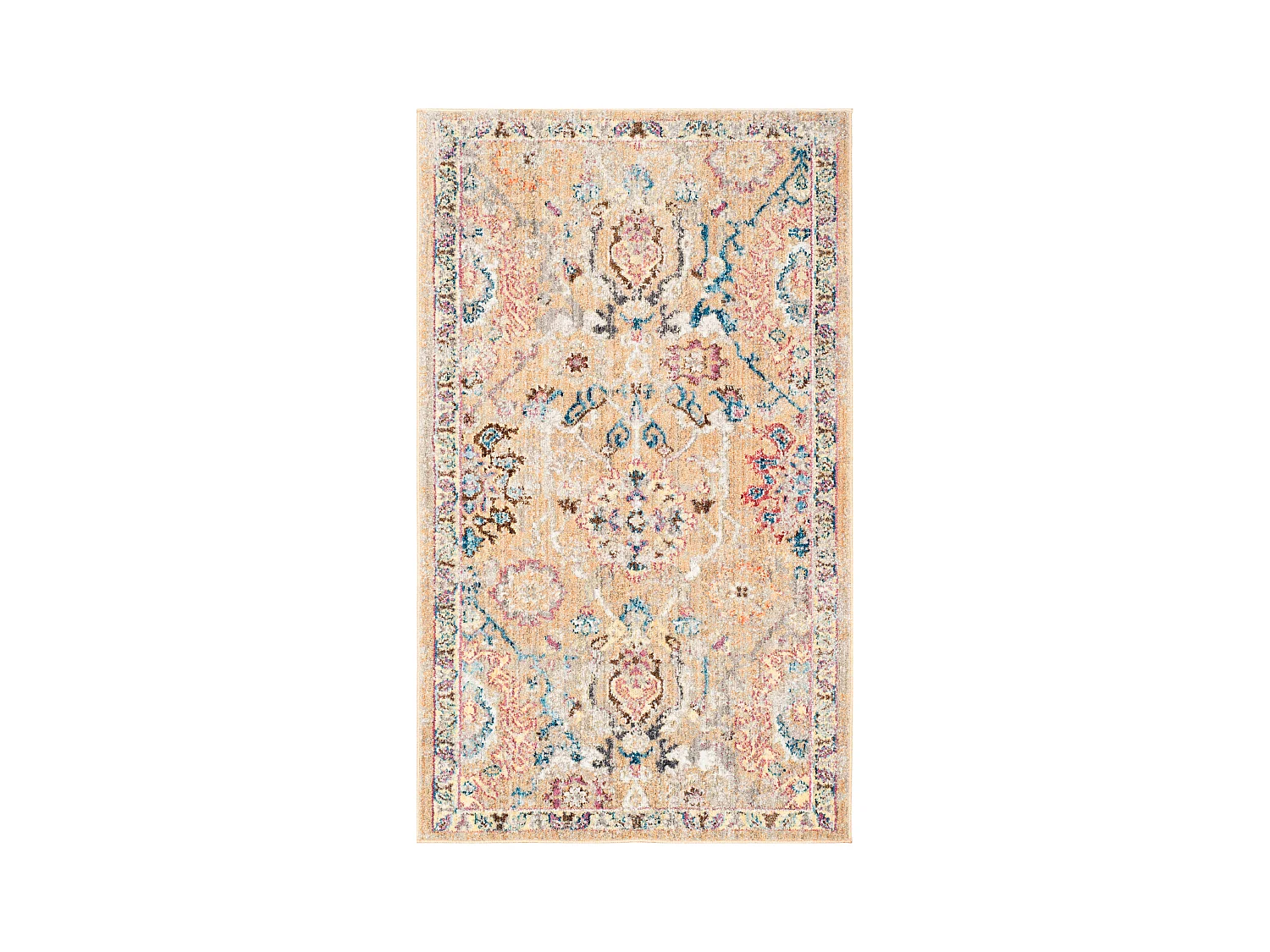 Tapis Neutre/Bleu 91 X 152 cm - Sienna
