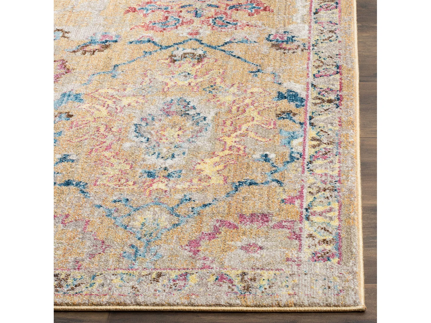 Tapis Neutre/Bleu 91 X 152 cm - Sienna