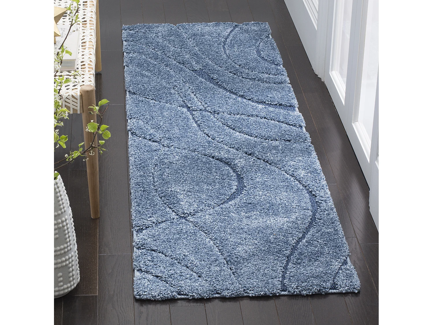Tapis Bleu 61 X 91 cm - Naples