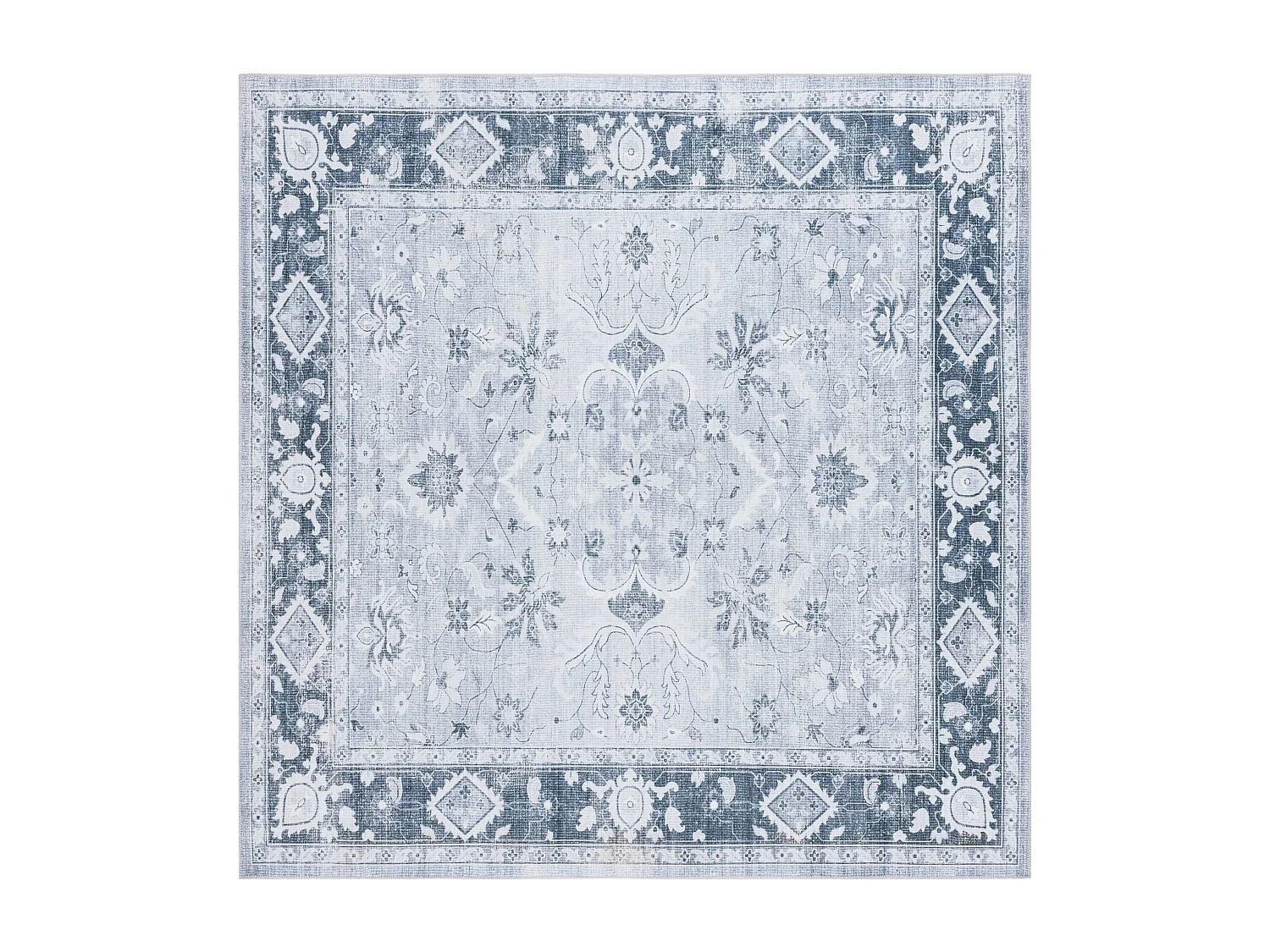 Tapis Gris clair/Gris vert 183 X 183 cm - Cadence
