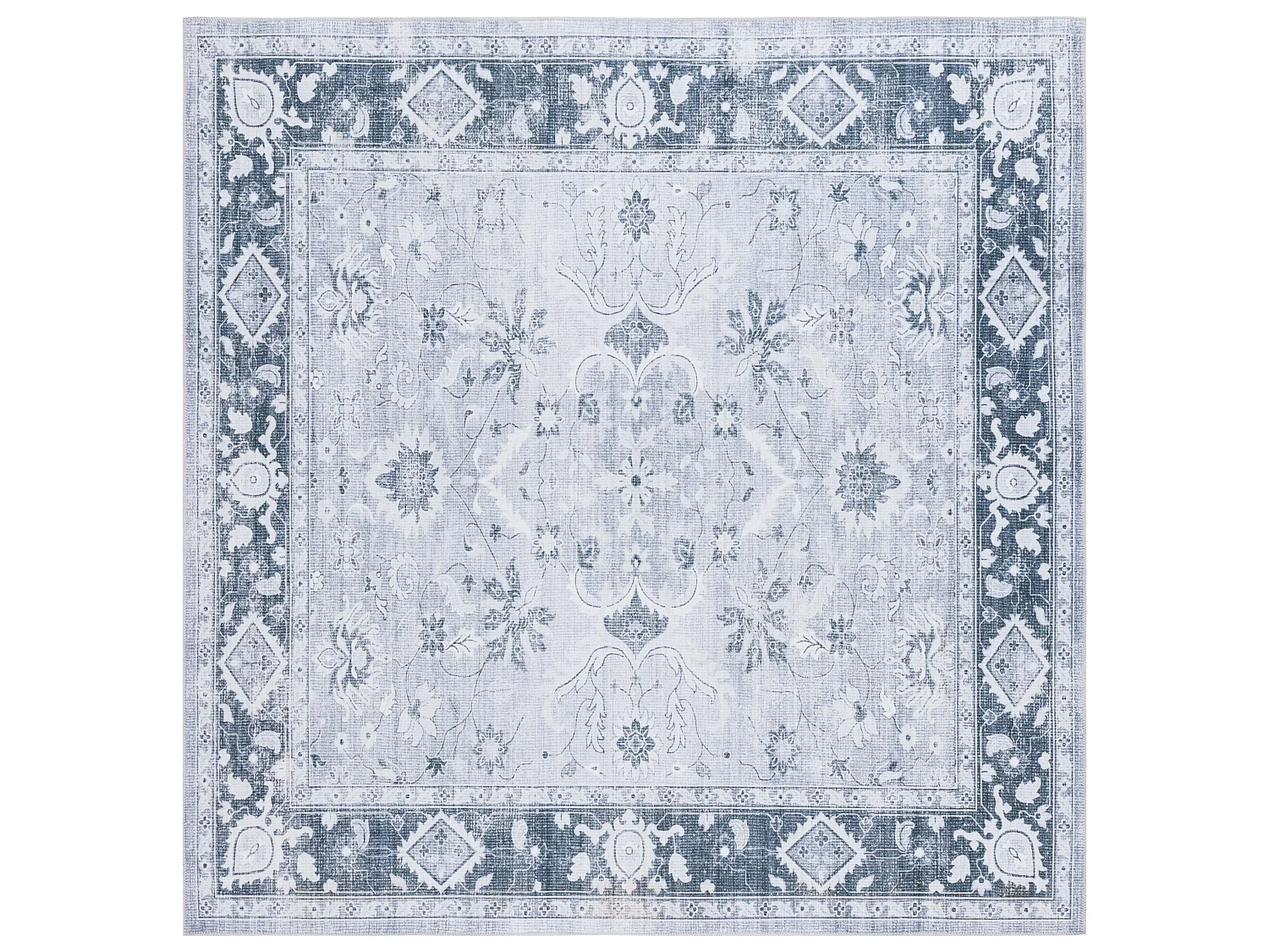 Tapis Gris clair/Gris vert 183 X 183 cm - Cadence