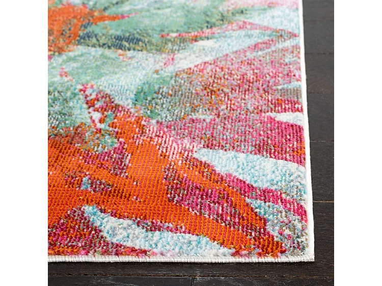 Tapis Bleu/Orange 160 X 231 cm - Romina
