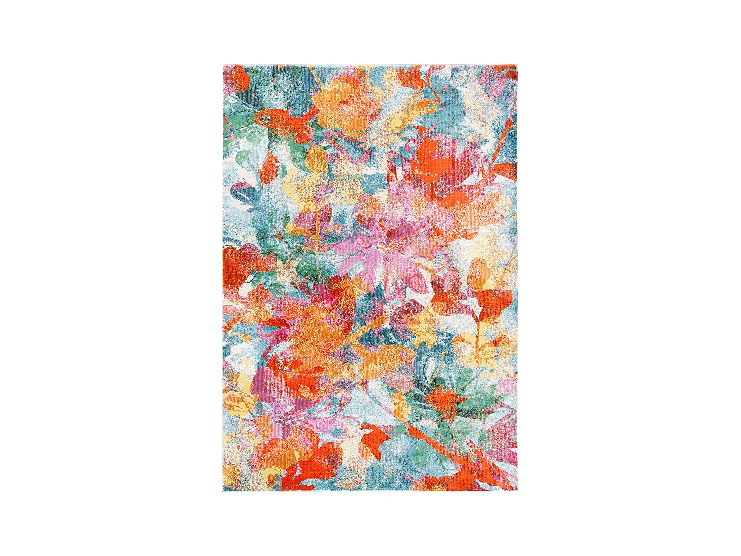 Tapis Bleu/Orange 160 X 231 cm - Romina