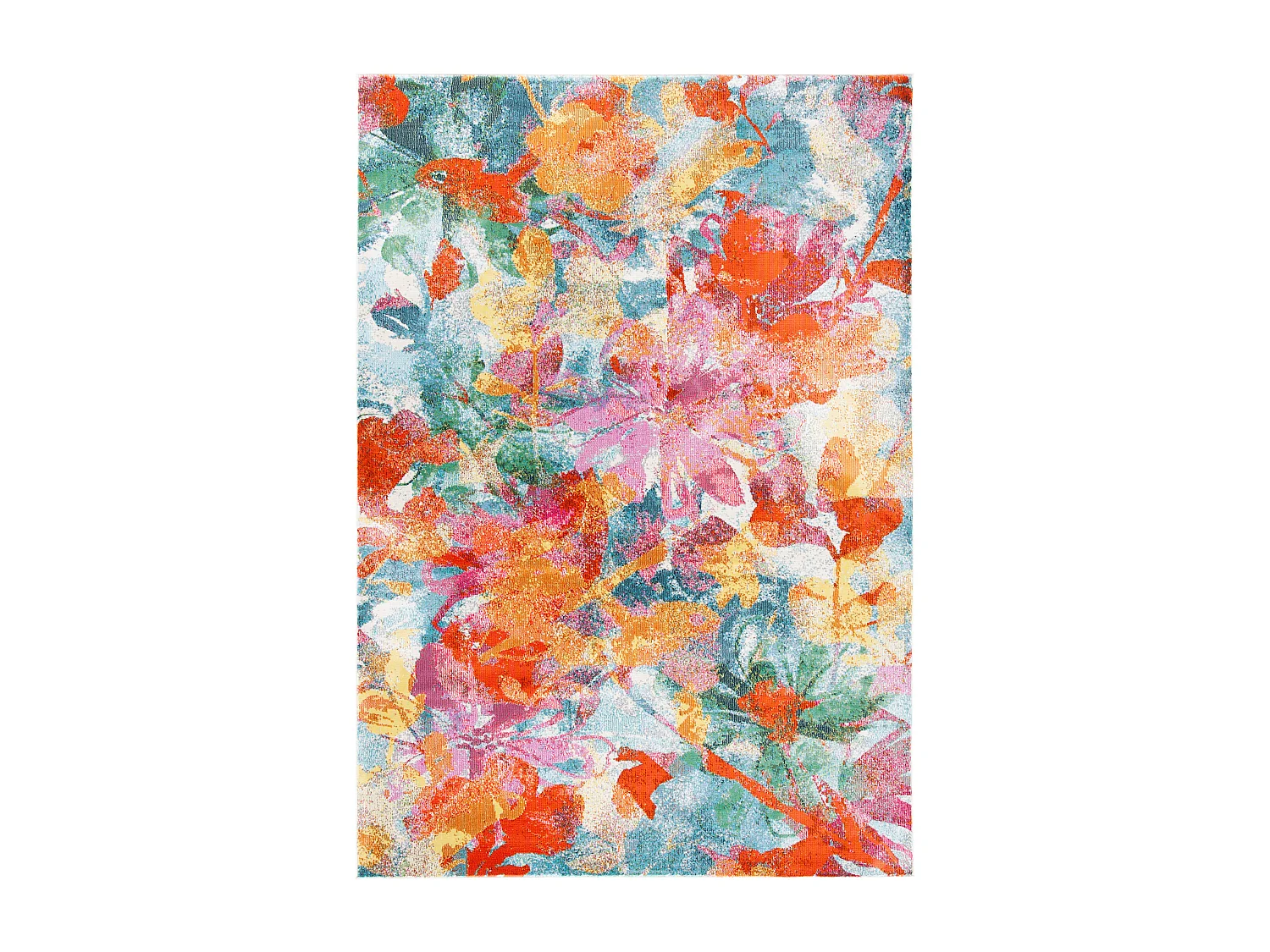 Tapis Bleu/Orange 160 X 231 cm - Romina