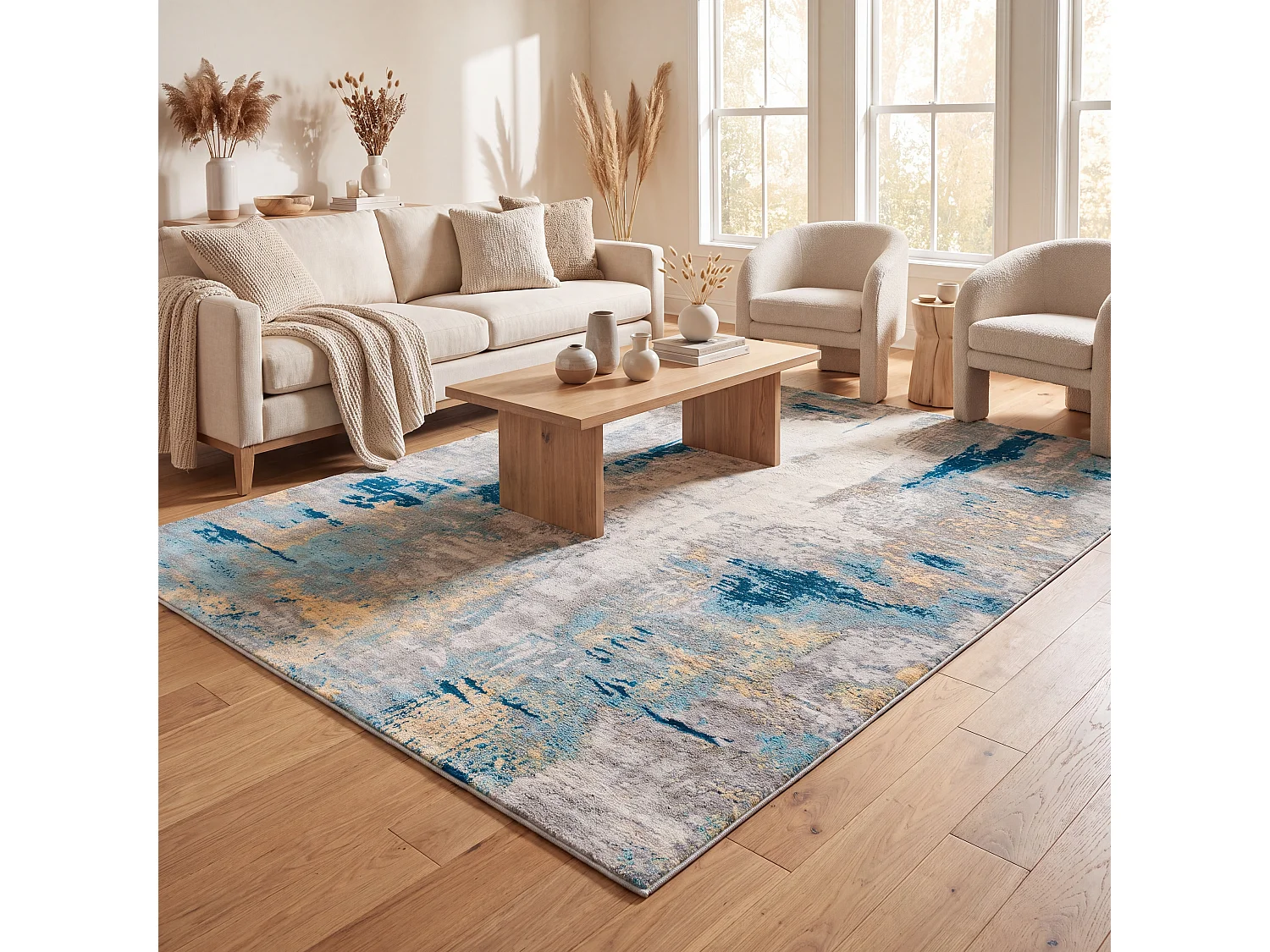 Tapis Gris/Or 122 X 183 cm - Danni