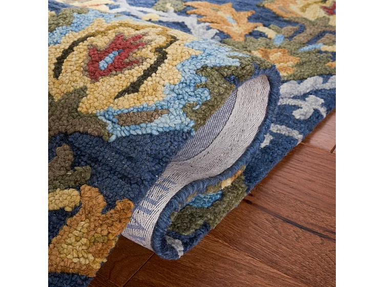 Tapis Marine/Multicolore 122 X 122 cm - Juni