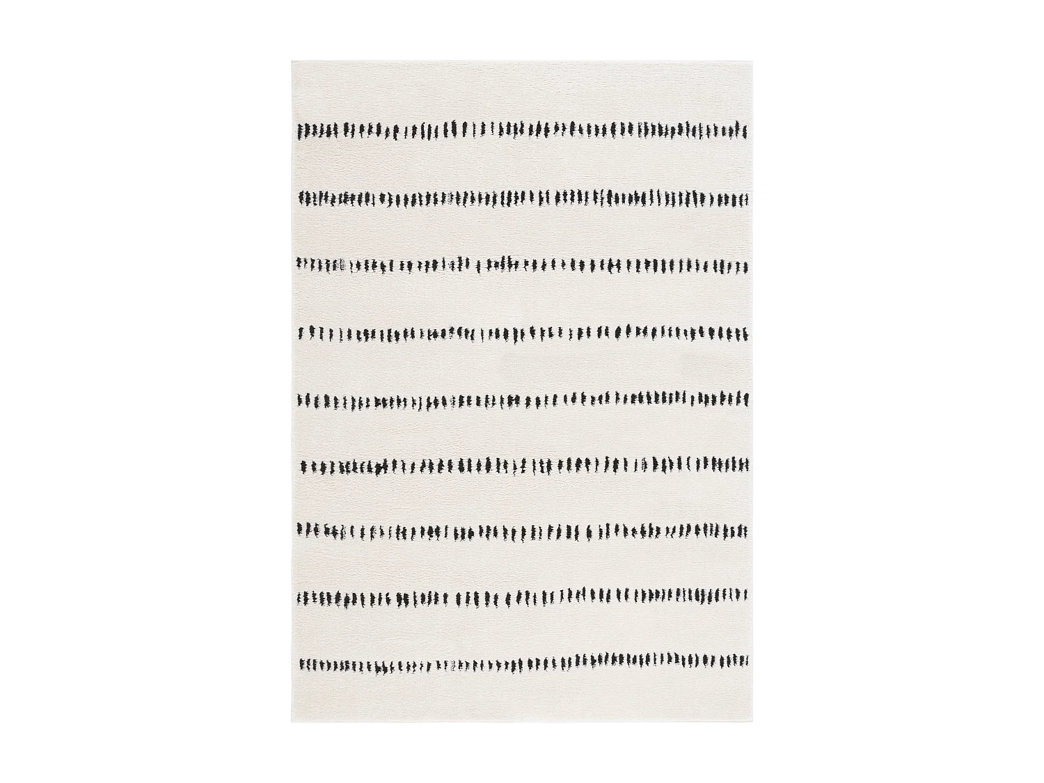 Tapis Ivoire/Noir 91 X 152 cm - Aramin