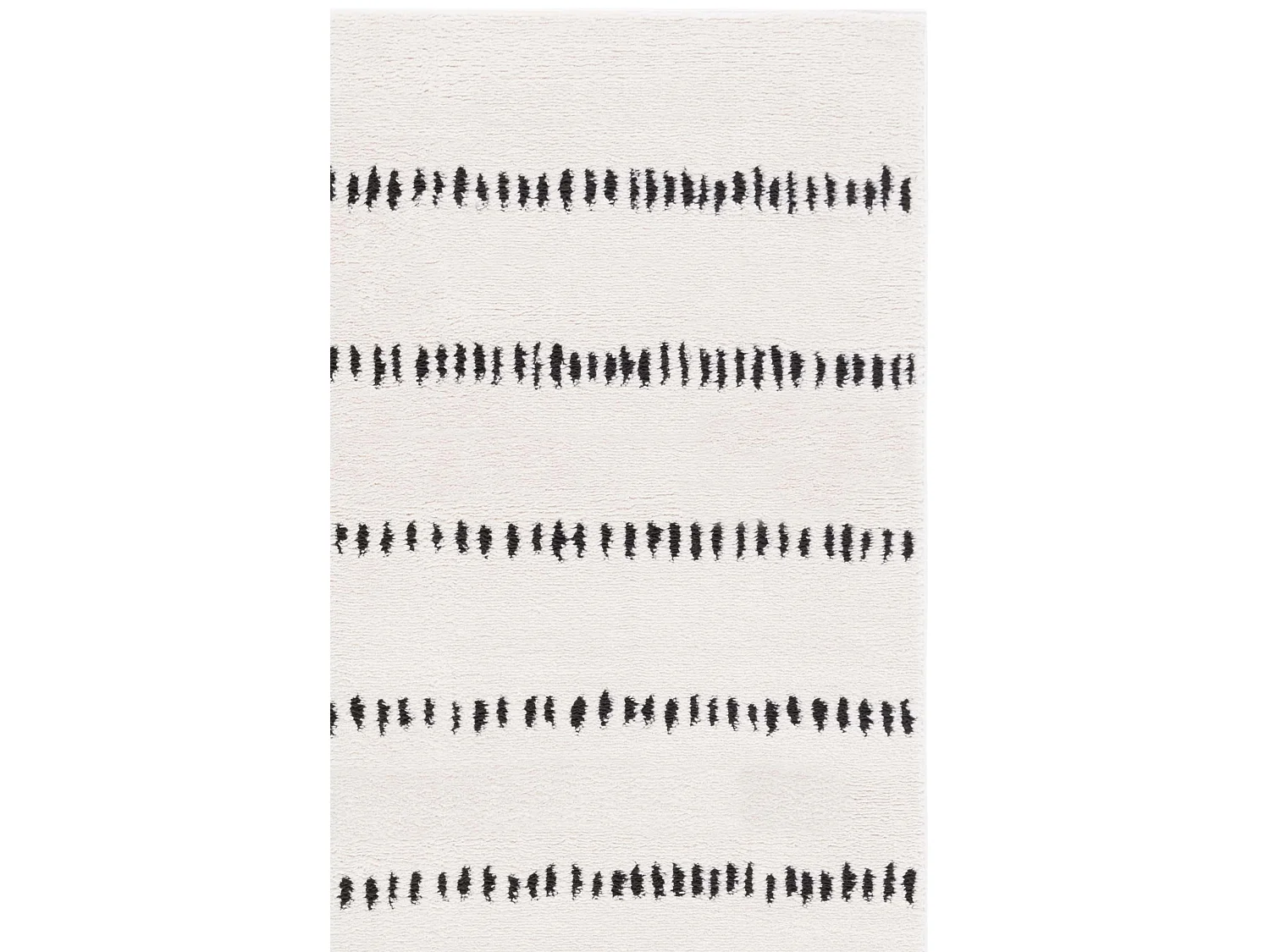 Tapis Ivoire/Noir 91 X 152 cm - Aramin
