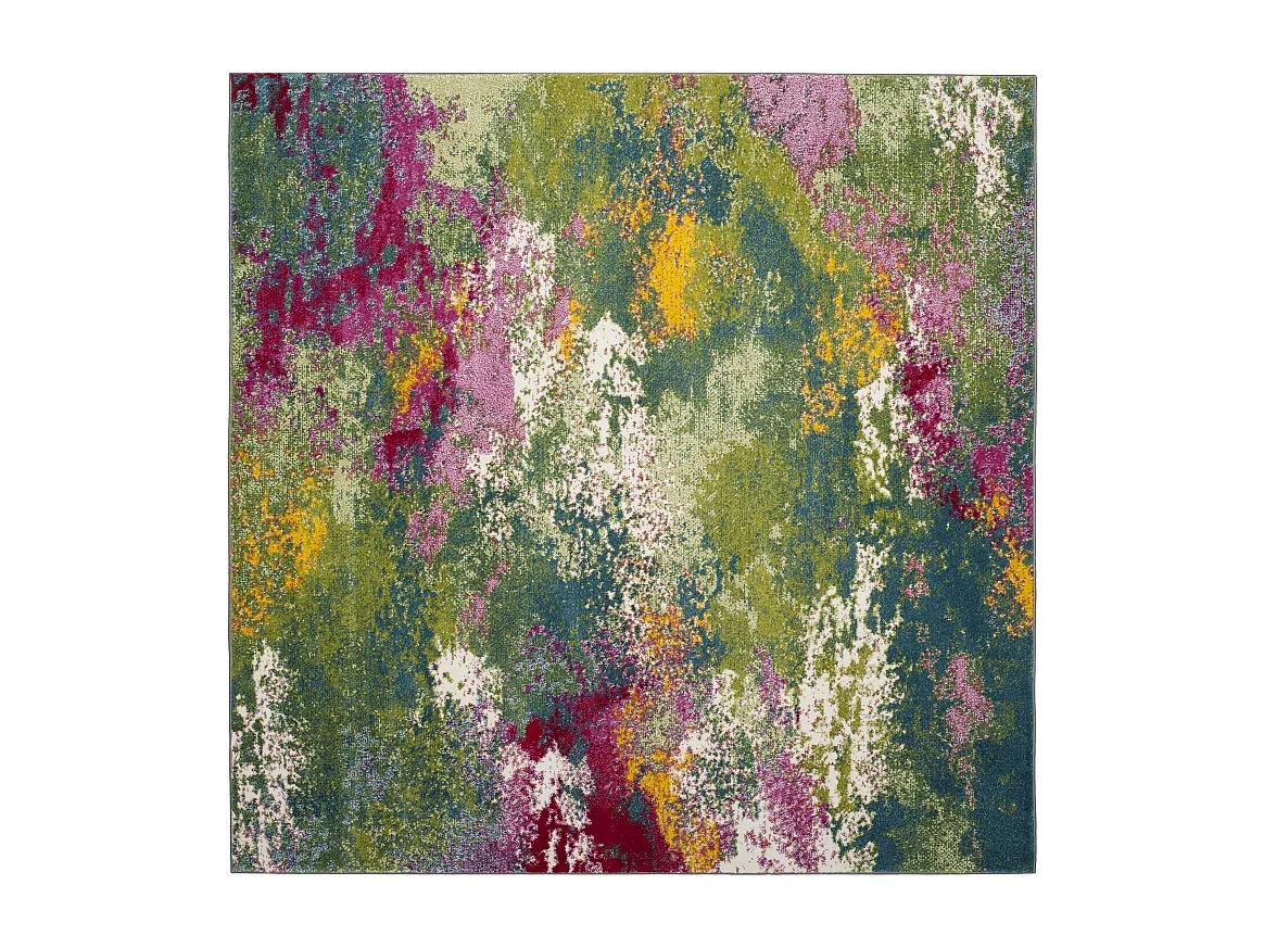 Tapis Vert/Fuchsia 91 X 91 cm - Carly