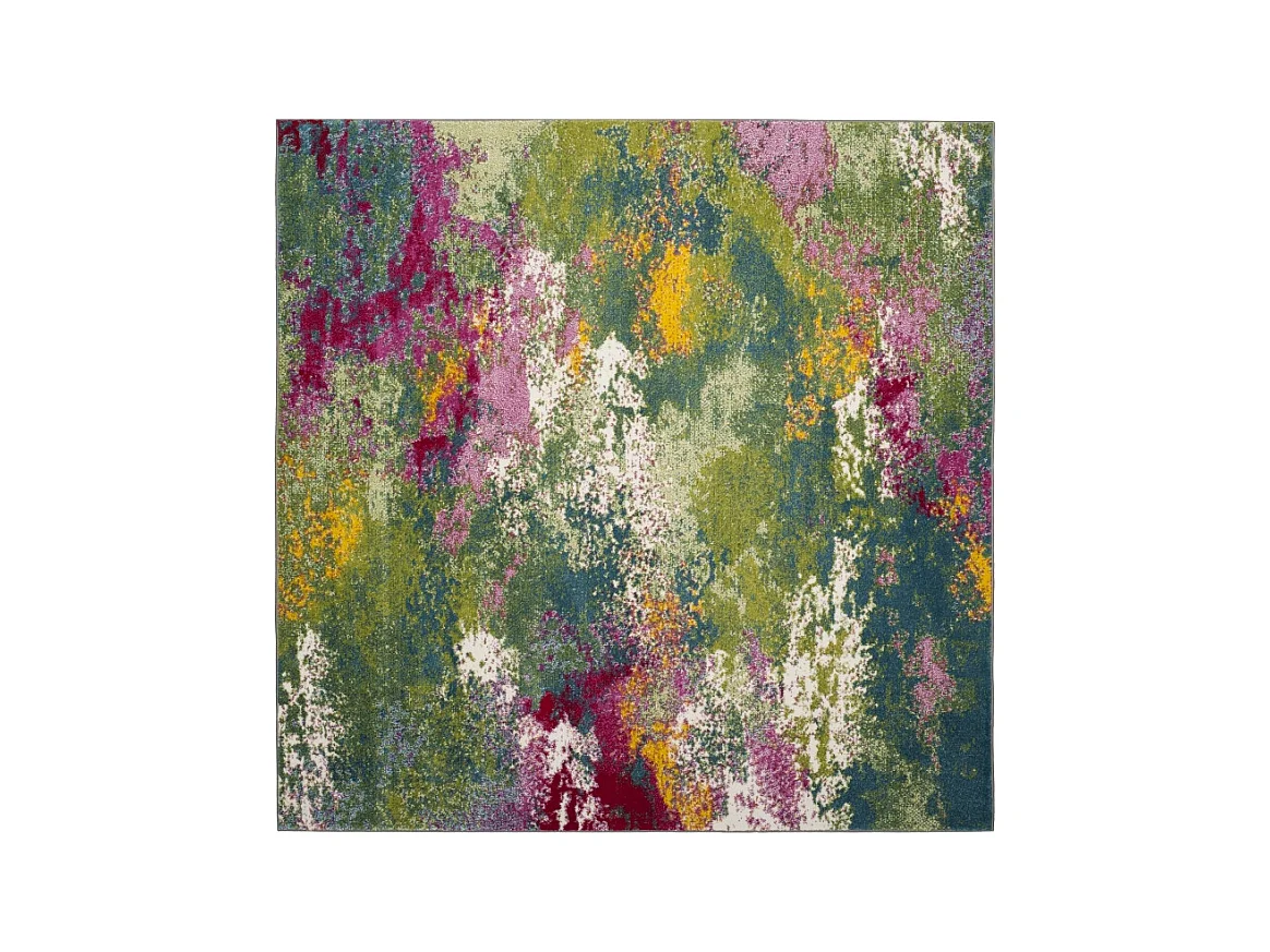 Tapis Vert/Fuchsia 91 X 91 cm - Carly