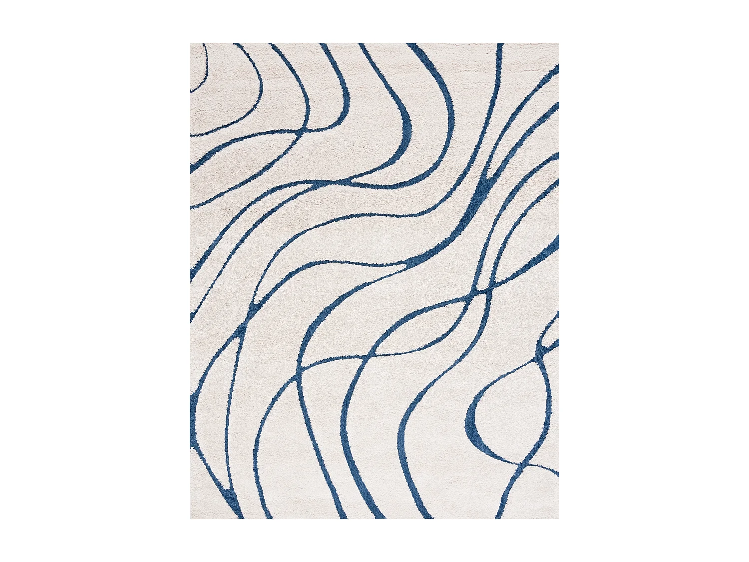 Tapis Crème/Bleu 236 x 305 cm - Naples