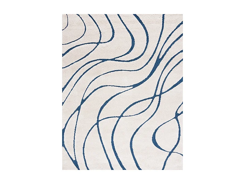 Tapis Crème/Bleu 236 x 305 cm - Naples