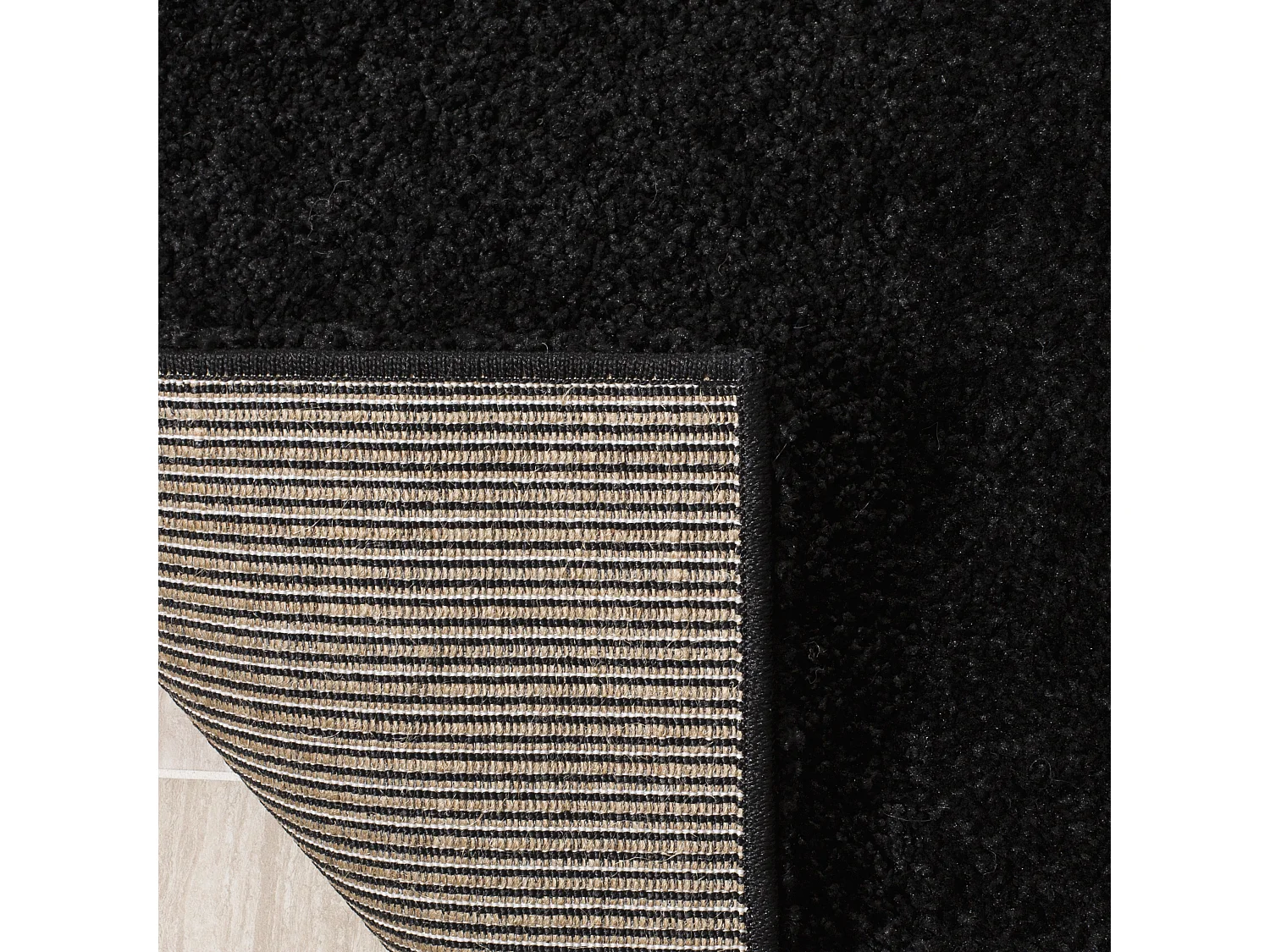 Tapis Noir/Neutre 99 X 160 cm - Lucie