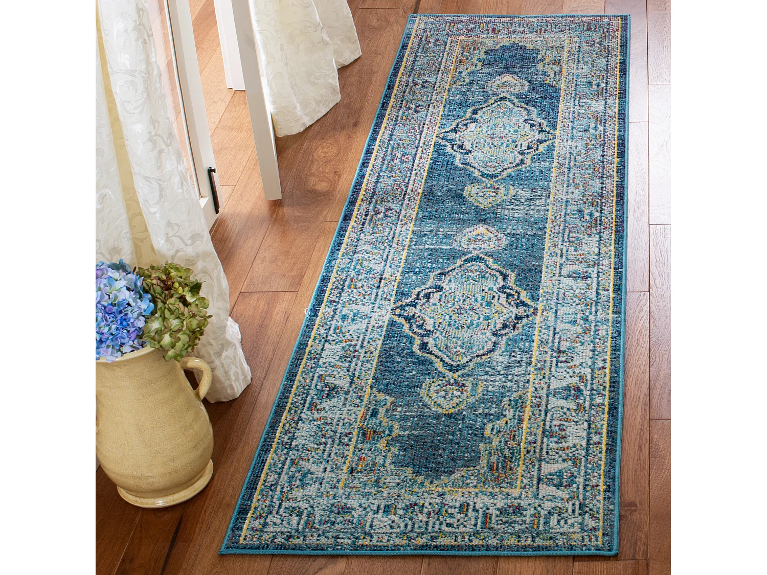 Tapis Bleu/Jaune 66 X 213 cm - Dahila