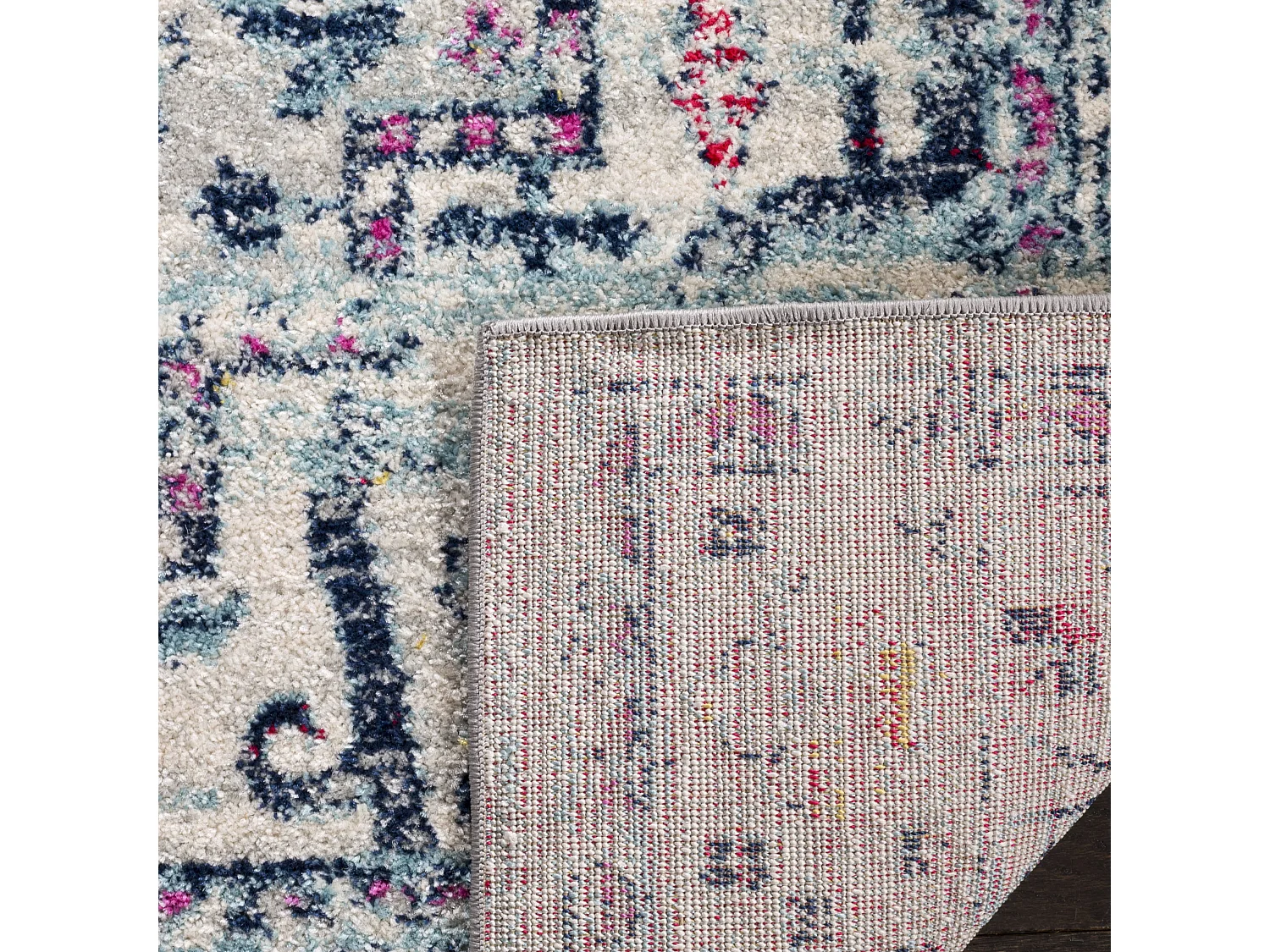 Tapis Gris/Rose 122 X 183 cm - Everleigh