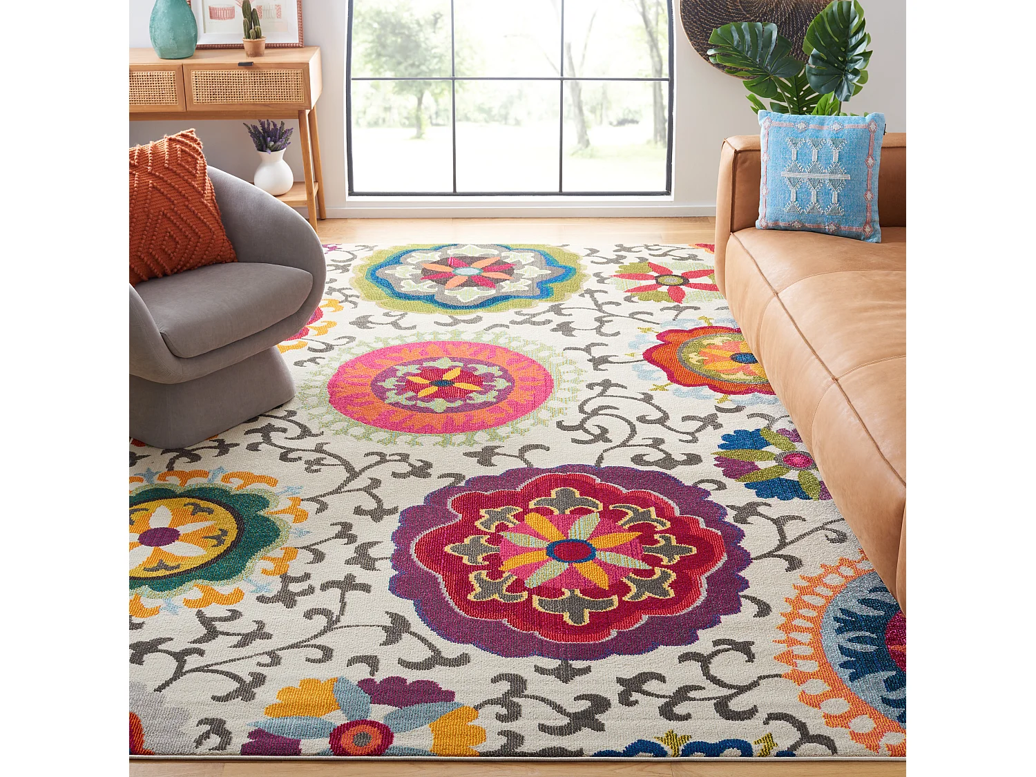 Tapis Ivoire/Multicolore 235 x 335 cm - Manteca