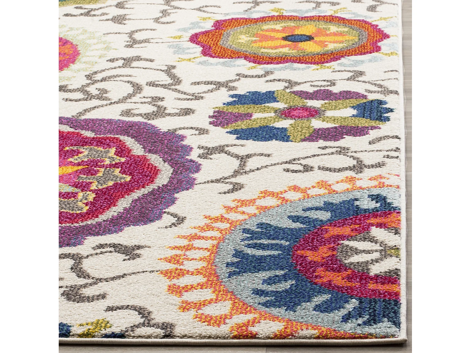 Tapis Ivoire/Multicolore 235 x 335 cm - Manteca