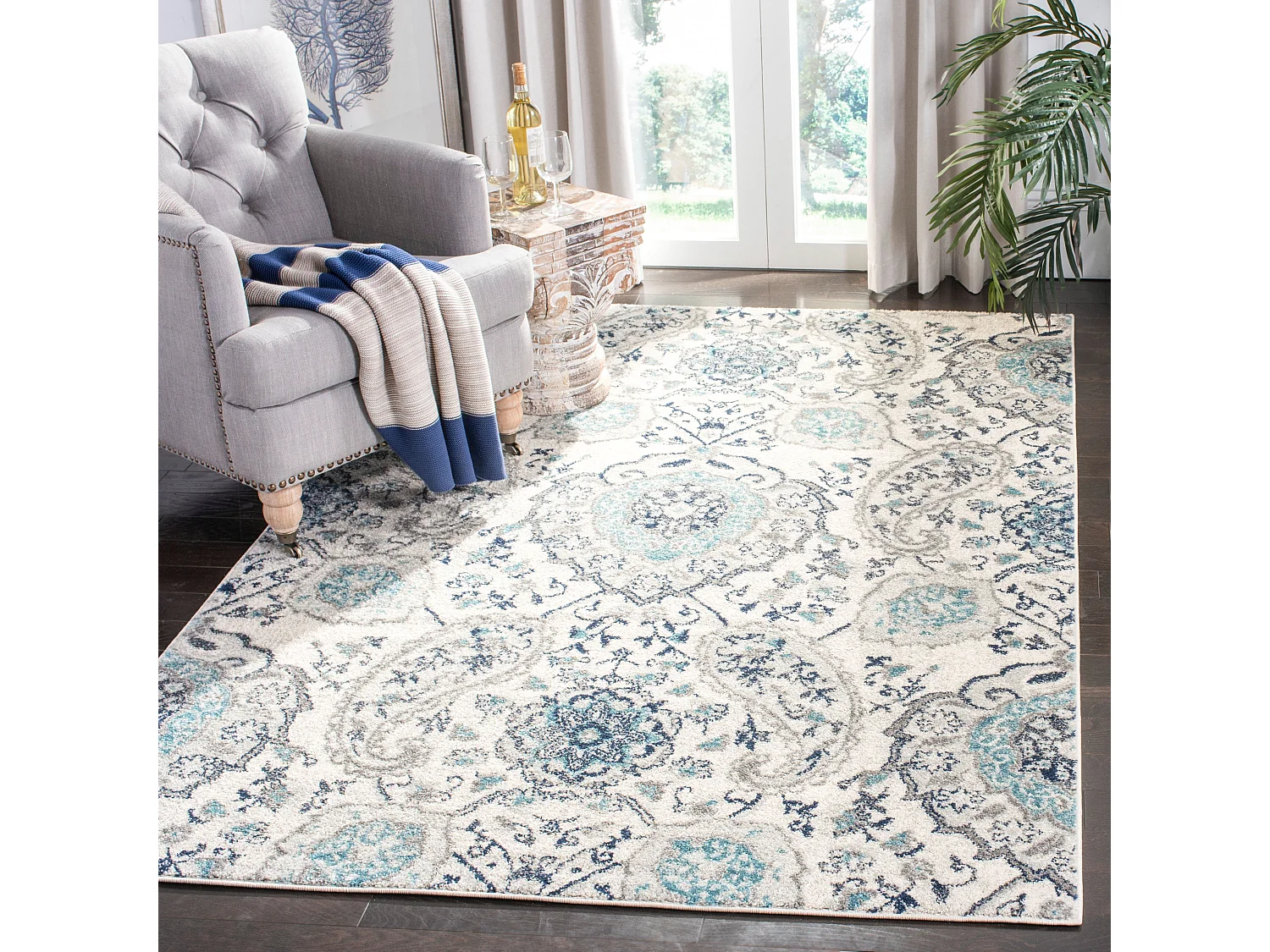 Tapis Neutre/Gris 122 X 183 cm - Mischa