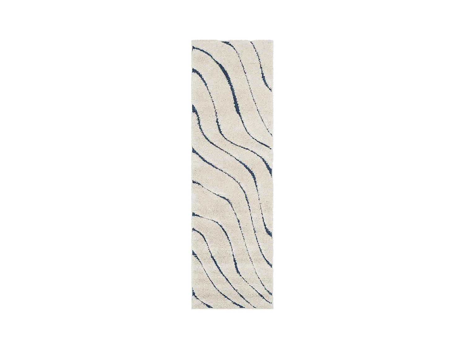 Tapis Crème/Bleu 69 X 152 cm - Raton