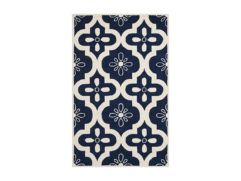 Tapis Bleu Marine/Neutre 183 X 274 cm - Jessie