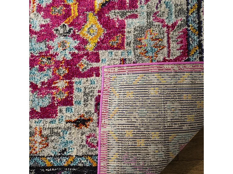 Tapis Rose/Gris 91 X 152 cm - María