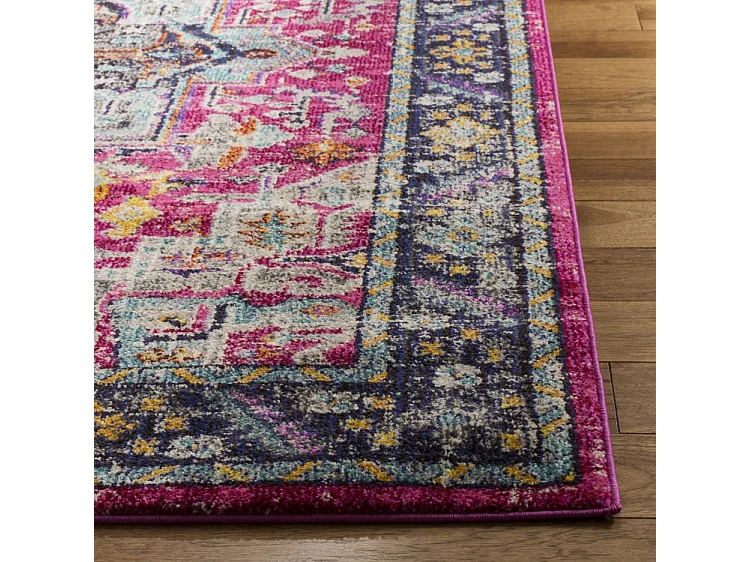 Tapis Rose/Gris 91 X 152 cm - María