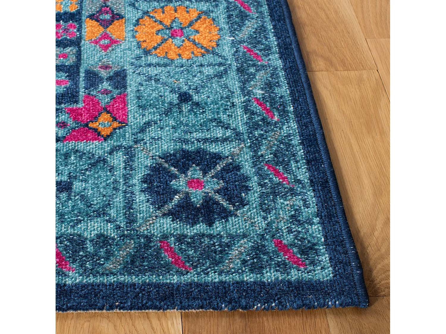 Tapis Bleu/Multicolore 91 X 152 cm - Charlee