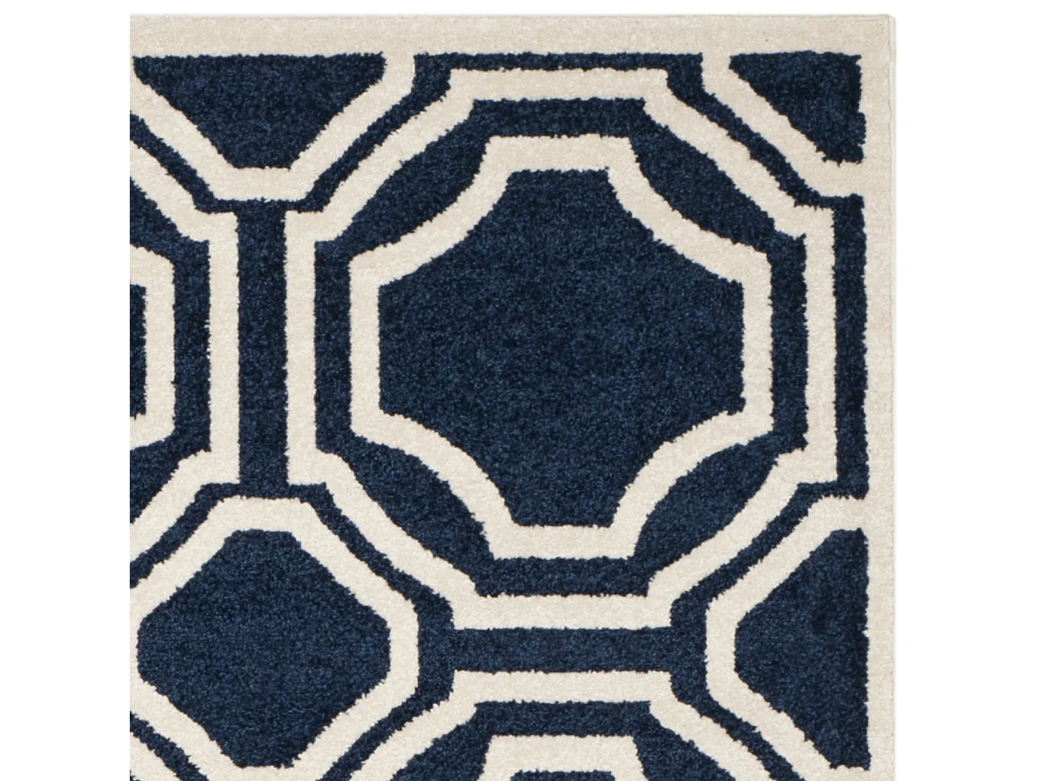 Tapis Bleu Marine/Neutre 122 X 183 cm - Ferrat
