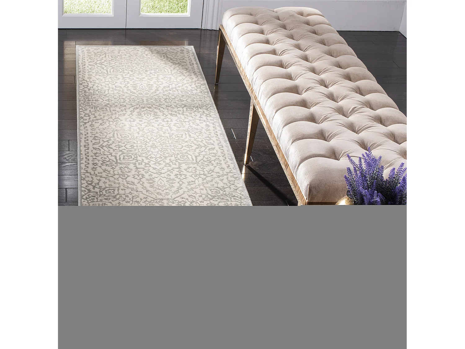 Tapis Bleu/Neutre 66 X 183 cm - Karolina