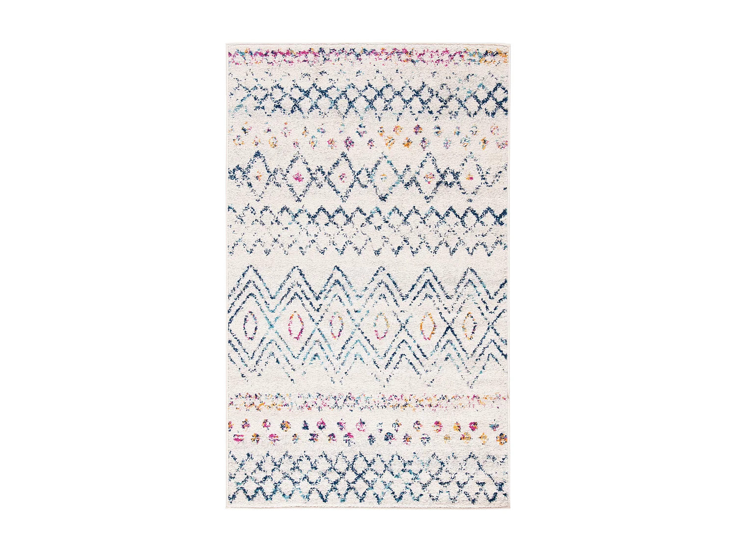 Tapis Neutre/Bleu Marine 91 X 152 cm - Skylar