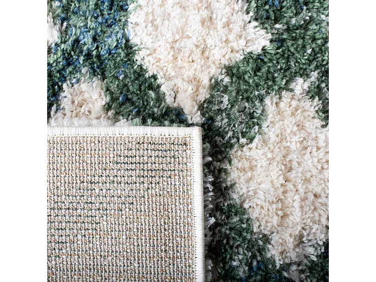 Tapis Ivoire/Vert 99 X 160 cm - Myra