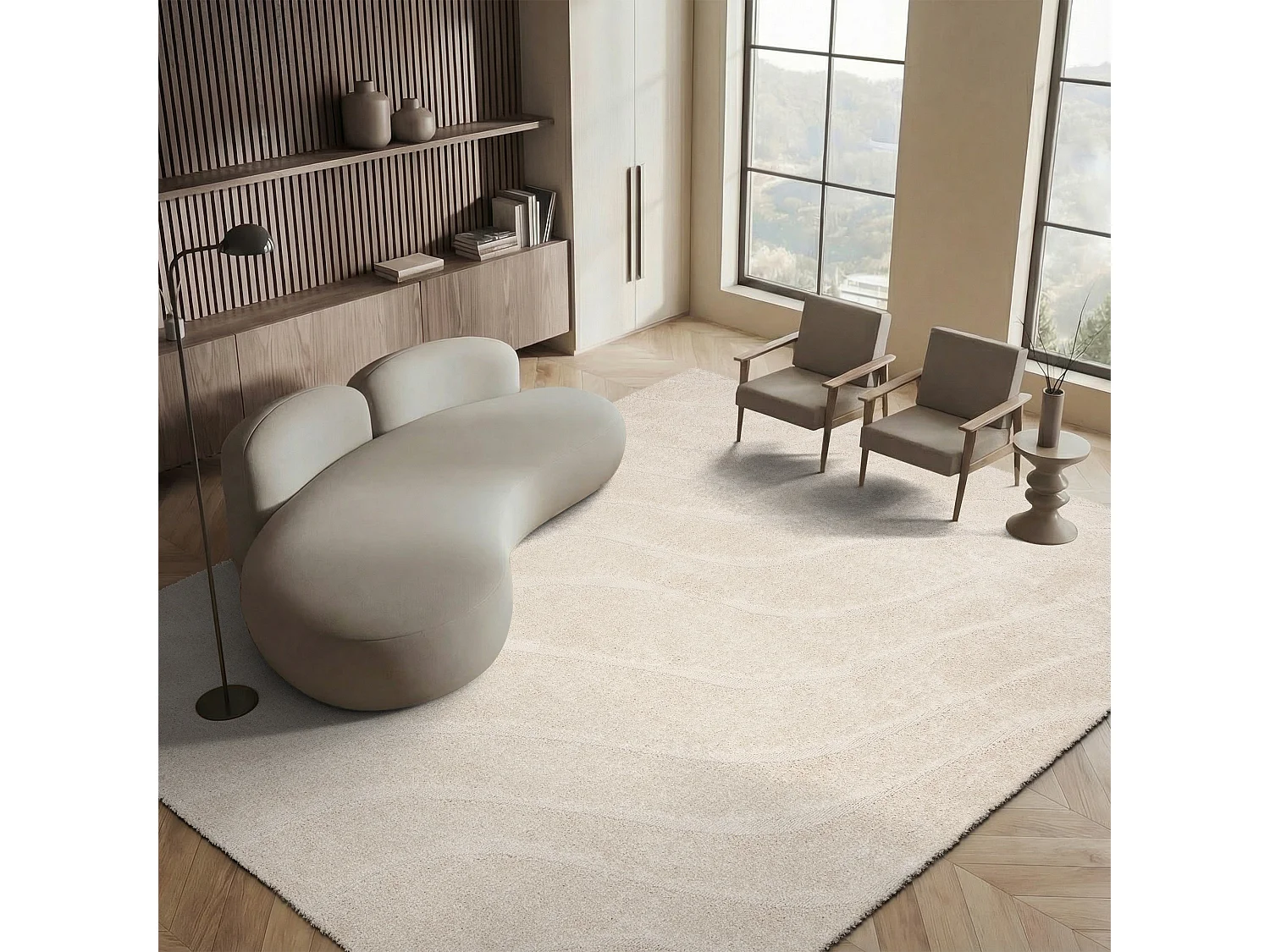 Tapis Crème/Crème 183 X 274 cm - Raton