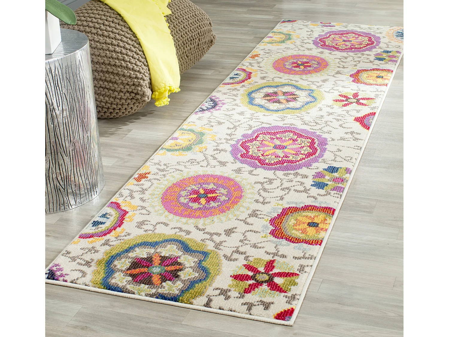 Tapis Ivoire/Multicolore 66 X 183 cm - Manteca