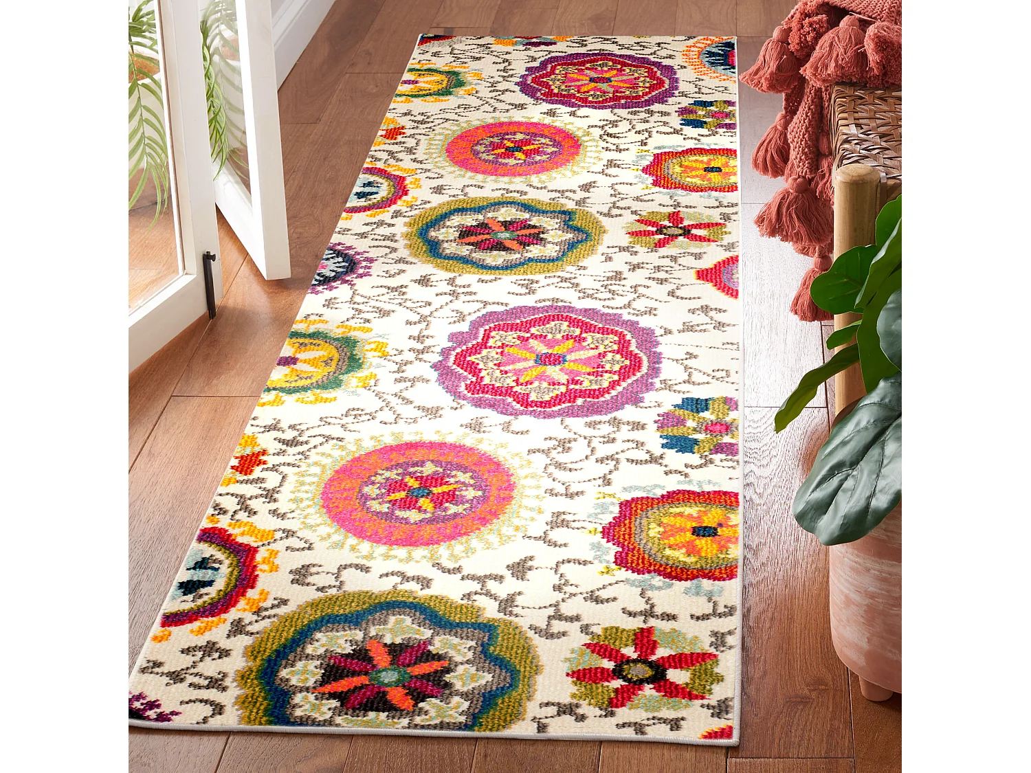 Tapis Ivoire/Multicolore 66 X 183 cm - Manteca