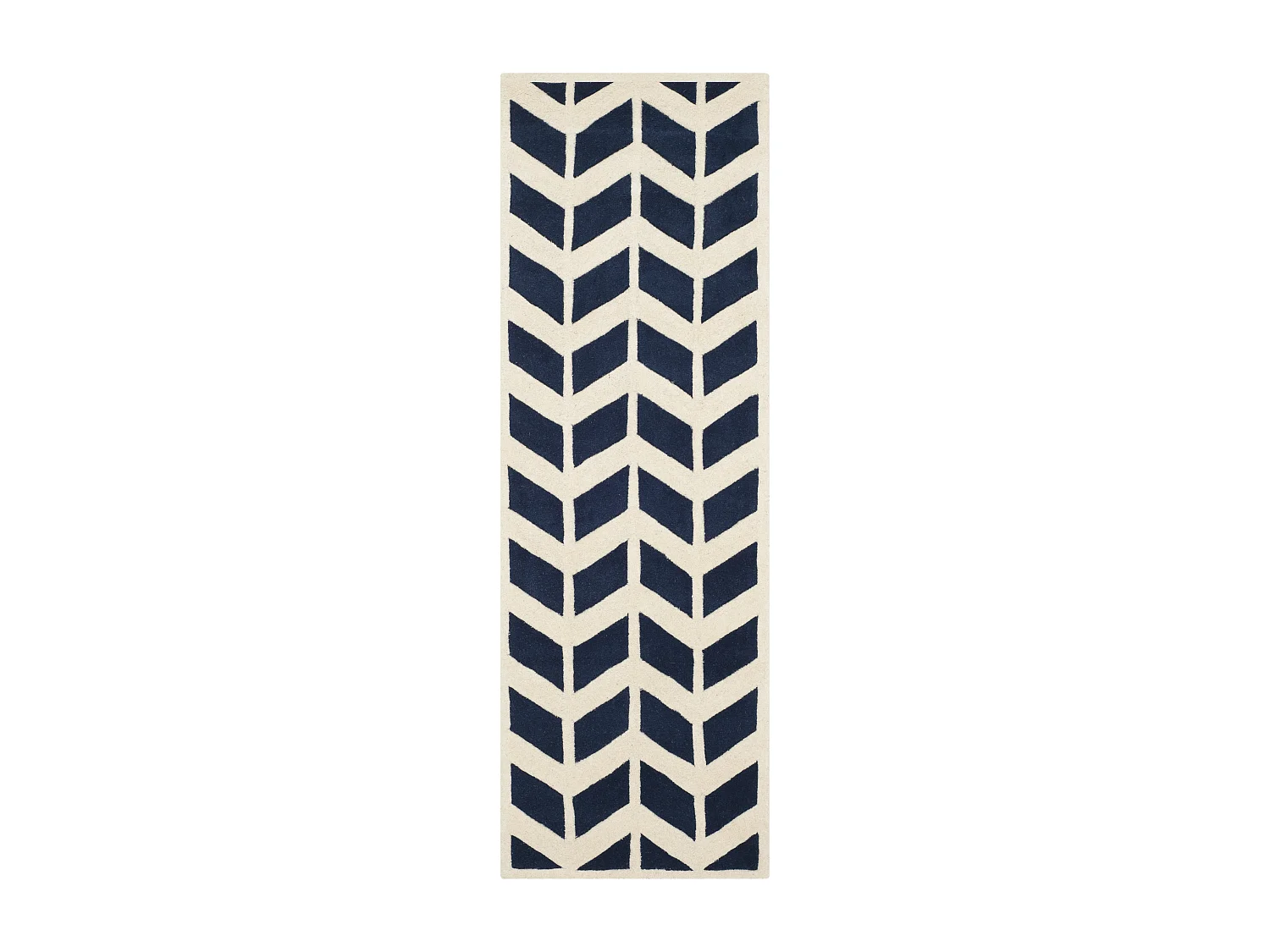 Tapis Bleu Marine/Neutre 69 X 213 cm - Merry