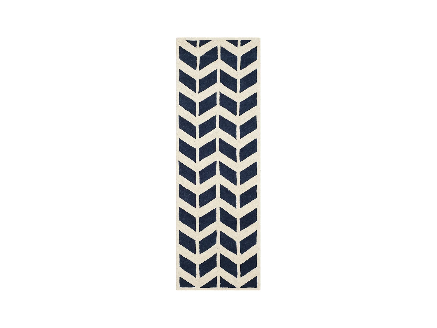 Tapis Bleu Marine/Neutre 69 X 213 cm - Merry