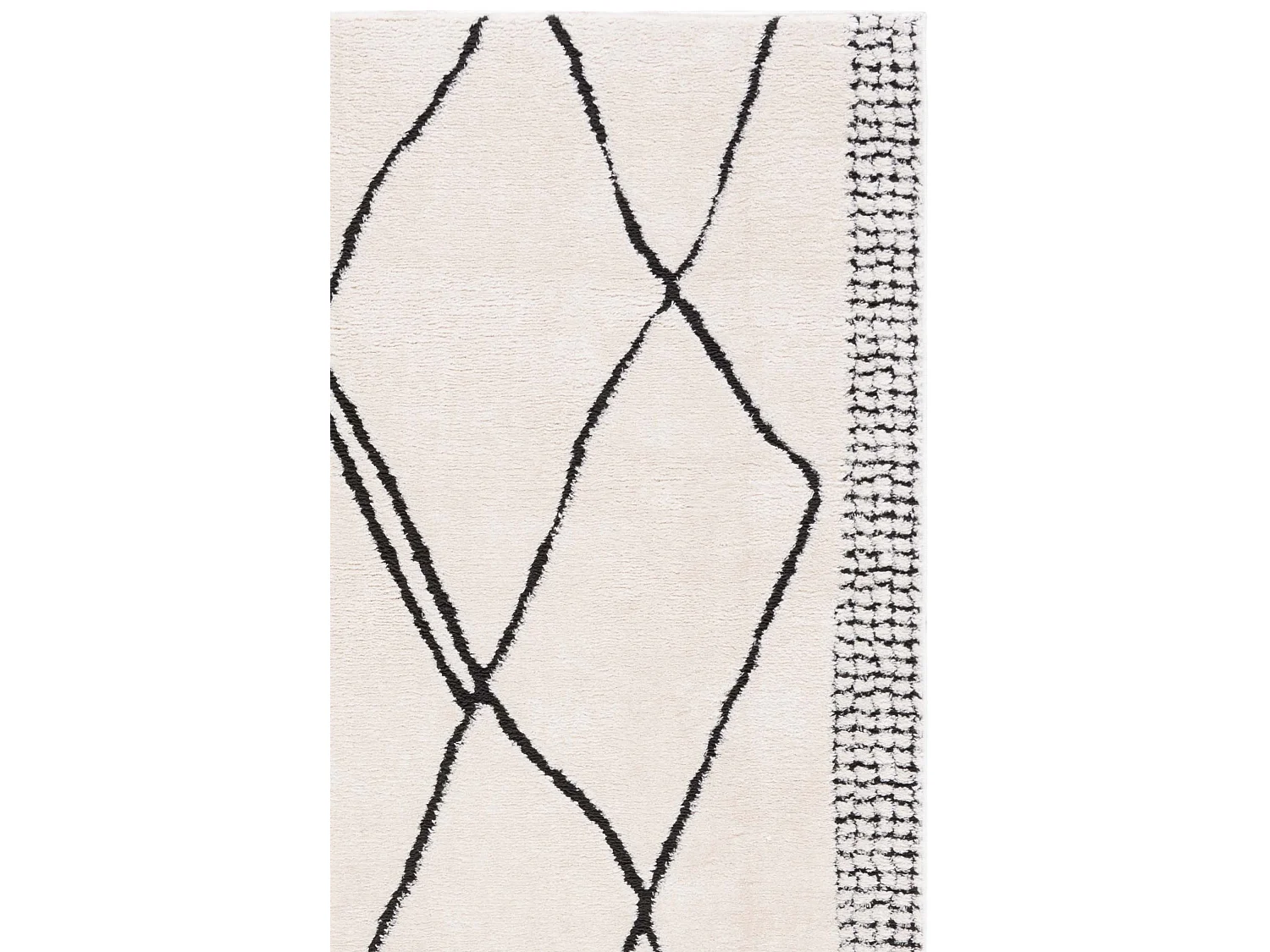 Tapis Ivoire/Noir 91 X 152 cm - Luxury