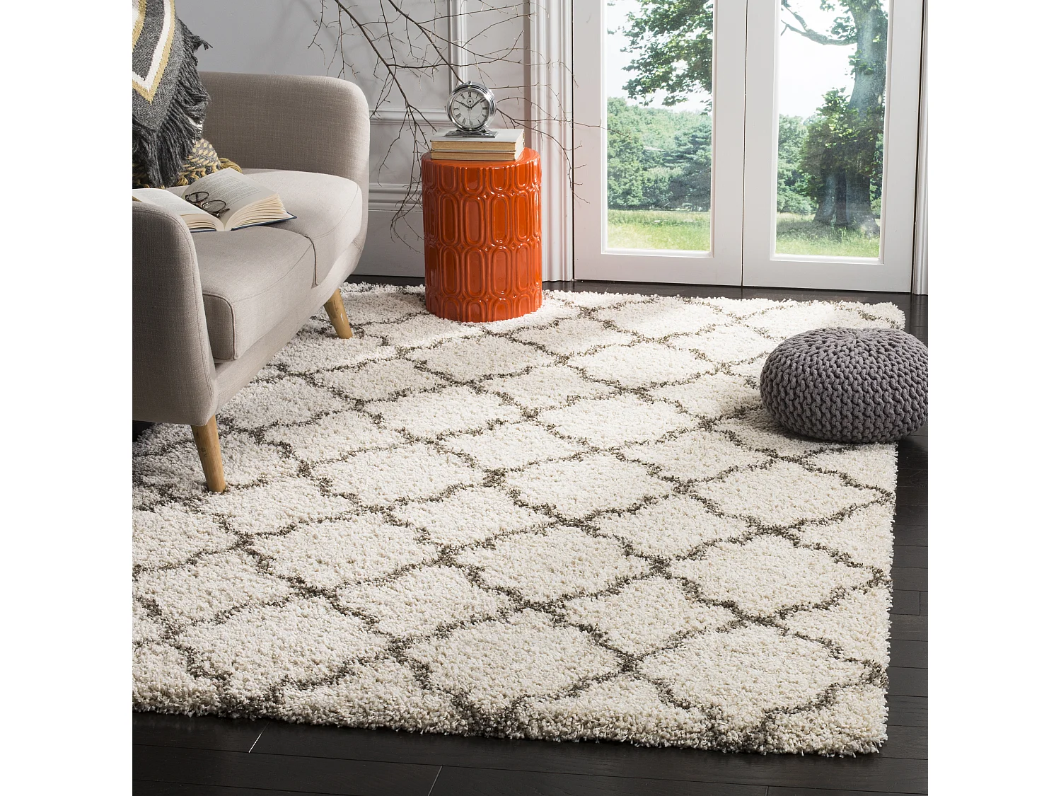Tapis Neutre/Gris 122 X 183 cm - Coco