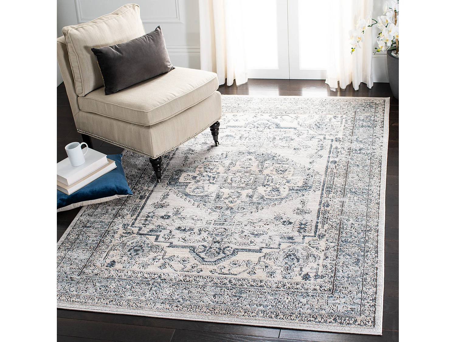 Tapis Bleu/Neutre 155 X 229 cm - Juniper