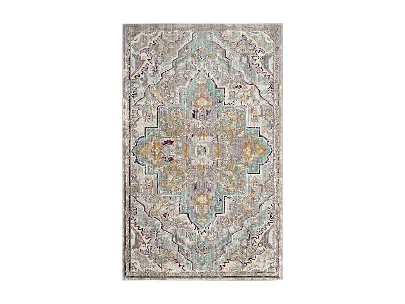 Tapis Gris/Bleu 91 X 152 cm - Lucy