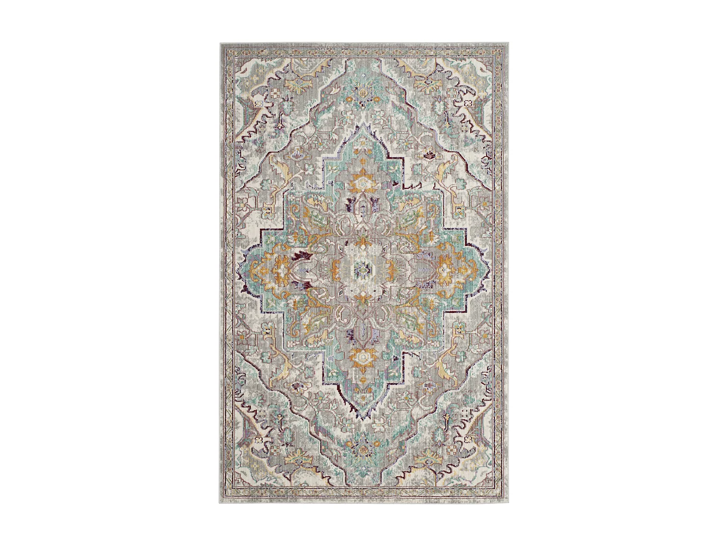 Tapis Gris/Bleu 91 X 152 cm - Lucy