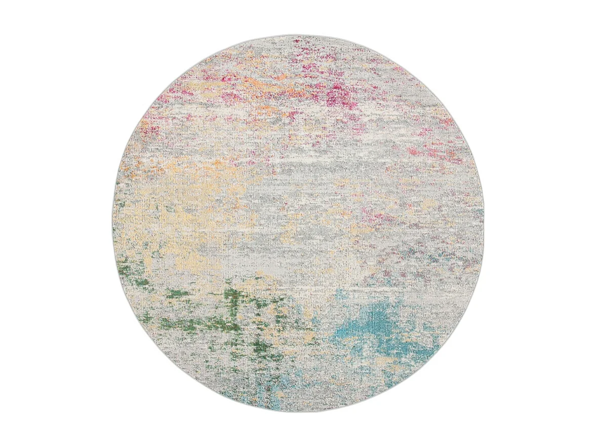 Tapis Gris/Or 122 X 122 cm - Julia