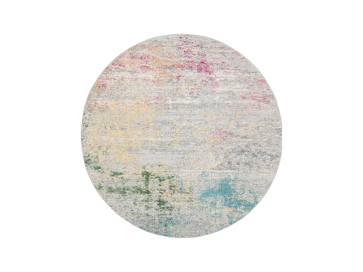 Tapis Gris/Or 122 X 122 cm - Julia