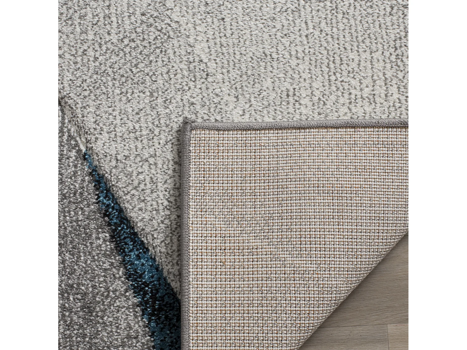 Tapis Gris/Bleu 122 X 183 cm - Aubrey